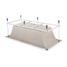 Ванна BERGES акриловая TARI 170x80 с каркасом