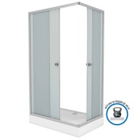 Душевой уголок Niagara Eco NG-012-14Q (120х80х195) низкий поддон(13см),стекло матовое,2 места
