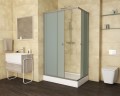 Душевой уголок Niagara Eco NG-012-14Q (120х80х195) низкий поддон(13см),стекло матовое,2 места