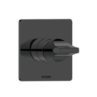 Наружная часть монорычажного смесителя BOSSINI Apice Z00504.073 на один выход, чёрный матовый