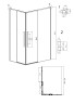 1/2 душевого ограждения Grossman Galaxy 1/2.K33.01.10L.10.02 (100*195) раздвижная(левая),хром, стекло шиншилла,1 место