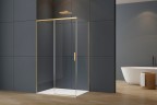 Душевой уголок Софт 2 (Soft 2) VSR-3SO29012CLG, 1200*900, брашированное золото, стекло прозрачное