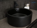 Раковина Gid N9130bg 53382 накладная черная графит 41.5x41.5x16.5