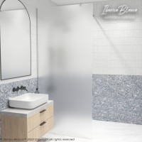 Душевая перегородка IBERICA BLANCA Mod.602 Walk In матовое стекло/хром 120х200см (IB602.MC.200.120)