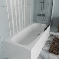 Ванна акриловая Vincea VBT-2S170-LG с ножками 1700*750*440, пристенная, цвет белый