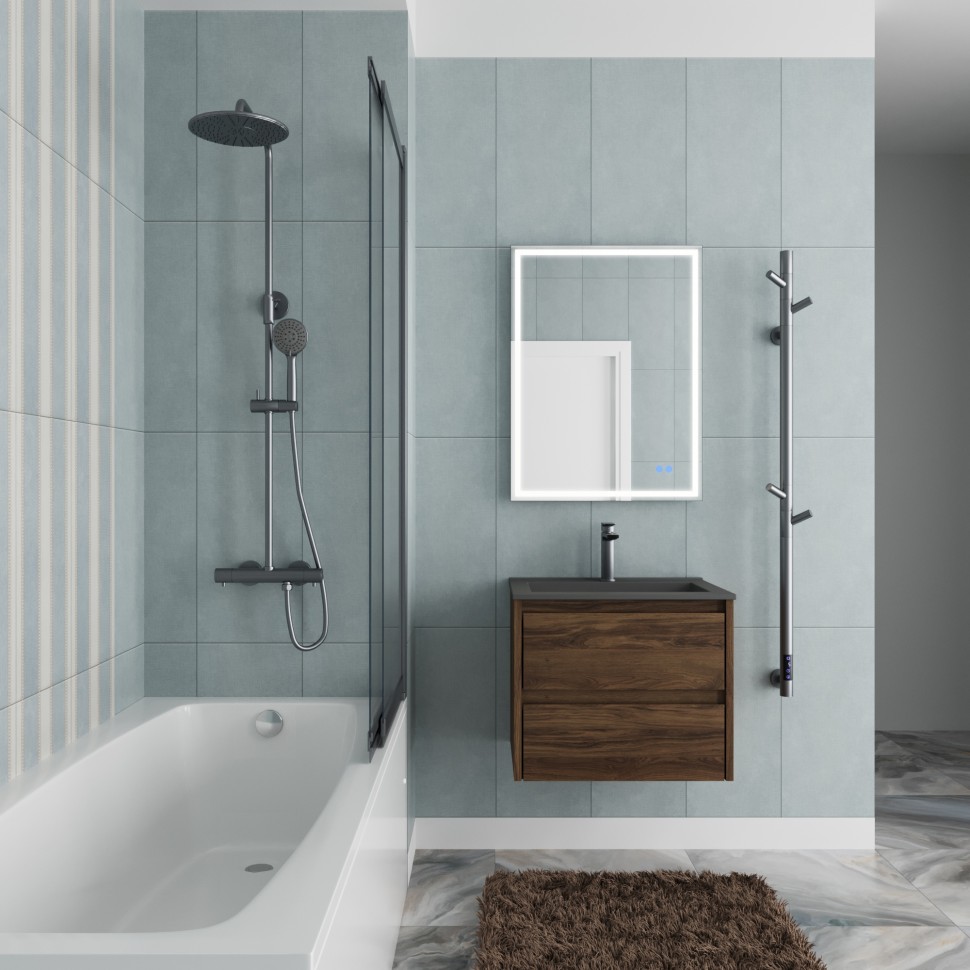 Ванна акриловая Vincea VBT-2S170-LG с ножками 1700*750*440, пристенная, цвет белый