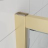 Душевой угол Veconi Ottimo P30SP G, 900х1000х1900 золото брашинг, стекло матовое