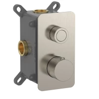 Смеситель с термостатом встраиваемый на 1 потребителя комплект с монтажной частью AQM8810BN