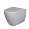 Унитаз Queen 113T20301R (570*360*400) СЕРЫЙ МАТОВЫЙ подвесной БЕЗОБОДКОВЫЙ, 1 место