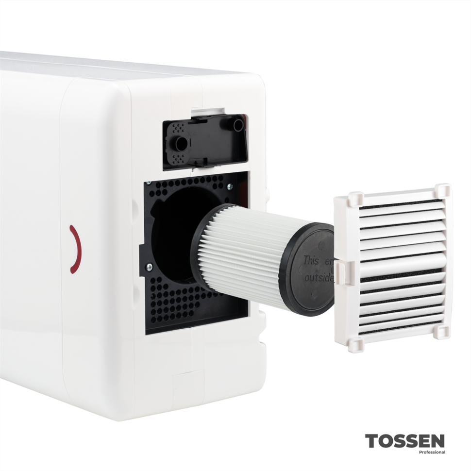 TOSSEN DH 1615 PW - погружная сушилка для рук (коллекция «Классический белый»)