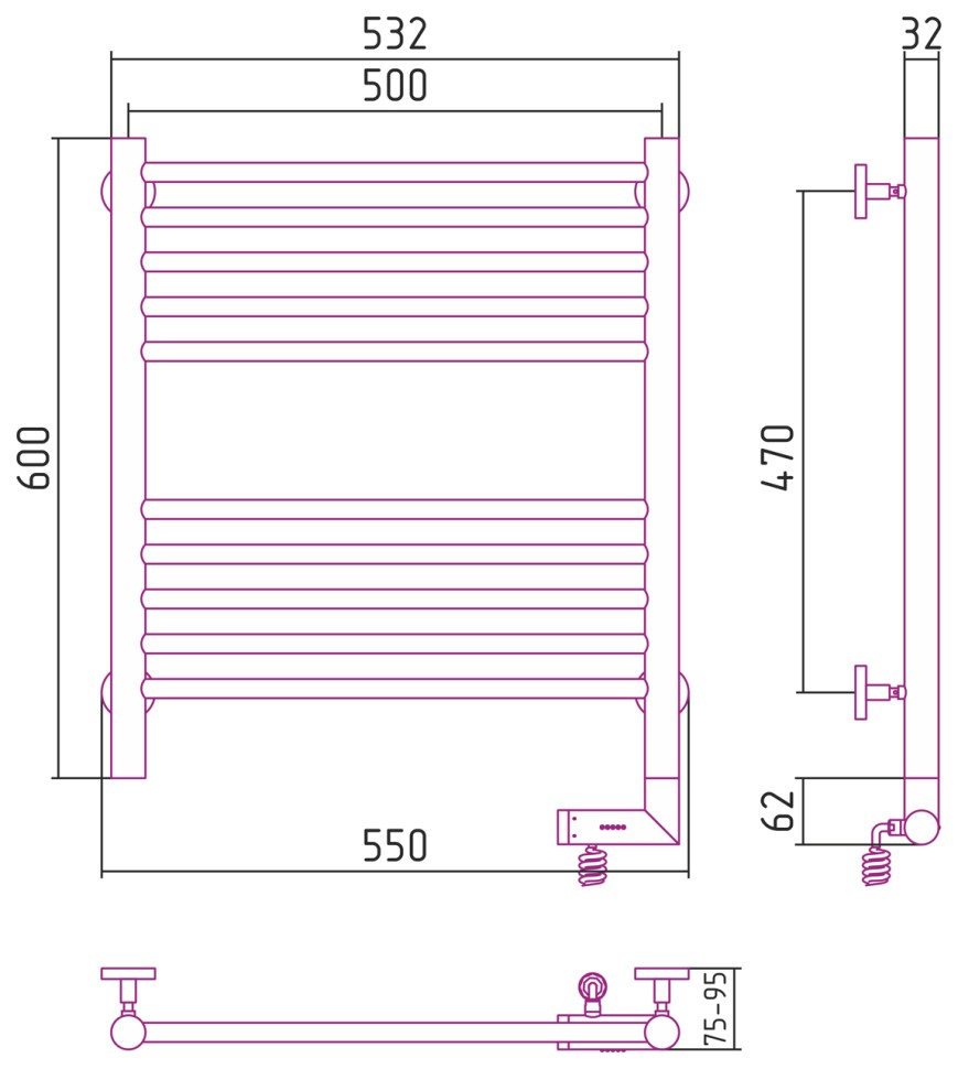 Богема 2.0 прямая 600х500 МЭМ правый