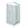 Душевая кабина Niagara Classic NG-43285-14QBKG (120х80х200) низкий поддон(13см),стекло матовое,3 места