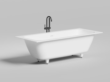 Ванна встраиваемая ORLANDA AXIS KIT 190x80 S-Stone Матовое
