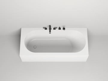 Ванна пристенная FABIA 180x80 покраска по RAL полностью S-Sense Глянцевое