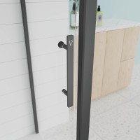 Душевой угол Veconi Evo 100SP B 1100х900x1950, черный матовый, тонированное стекло