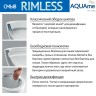 AQM1003 Унитаз напольный Rimless с сиденьем SoftClose, горизонтальный выпуск. 680x360x405мм