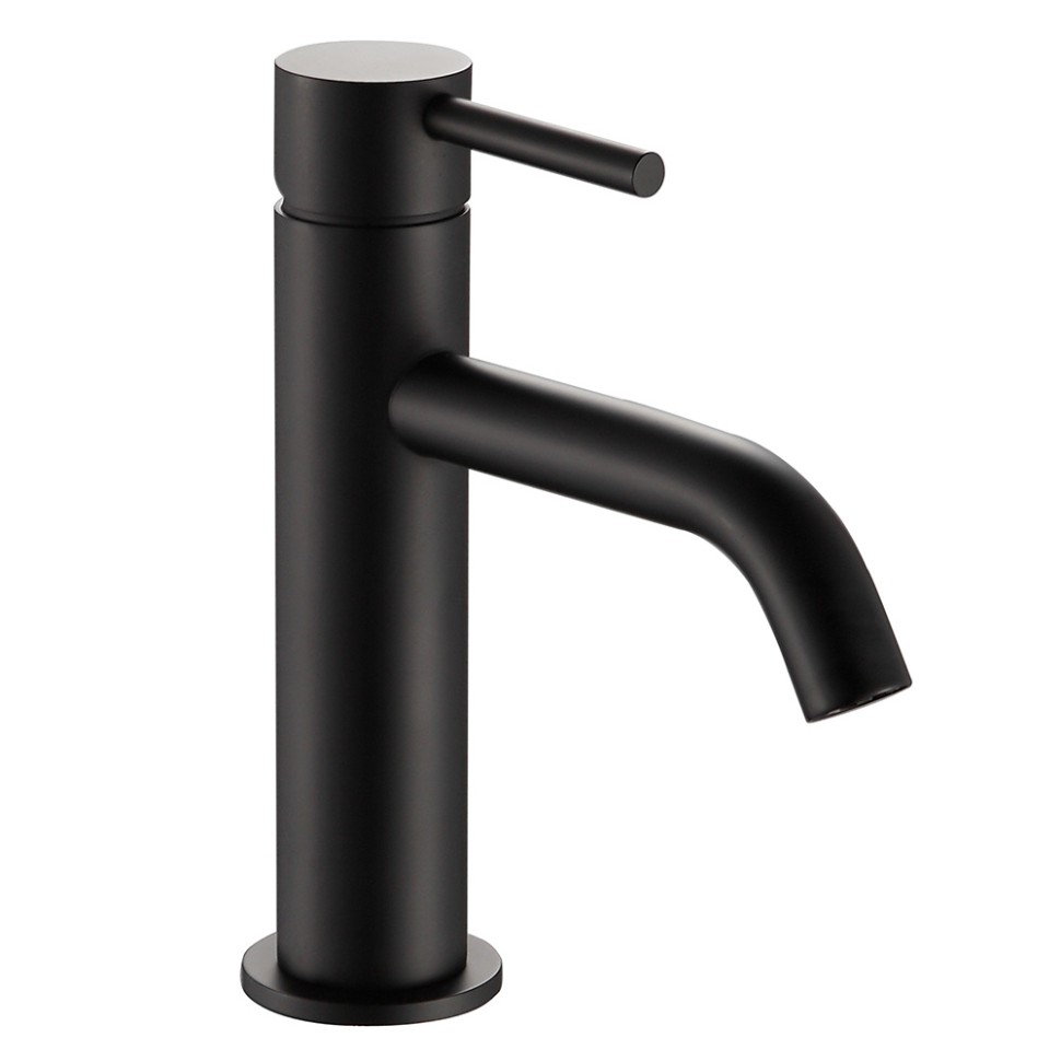 AQM 6210MB Siena Смеситель для раковины однорычажный 82мм, Черный матовый