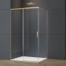 Душевой уголок Софт 2 (Soft 2) VSR-3SO29013CLG, 1300*900, брашированное золото, стекло прозрачное