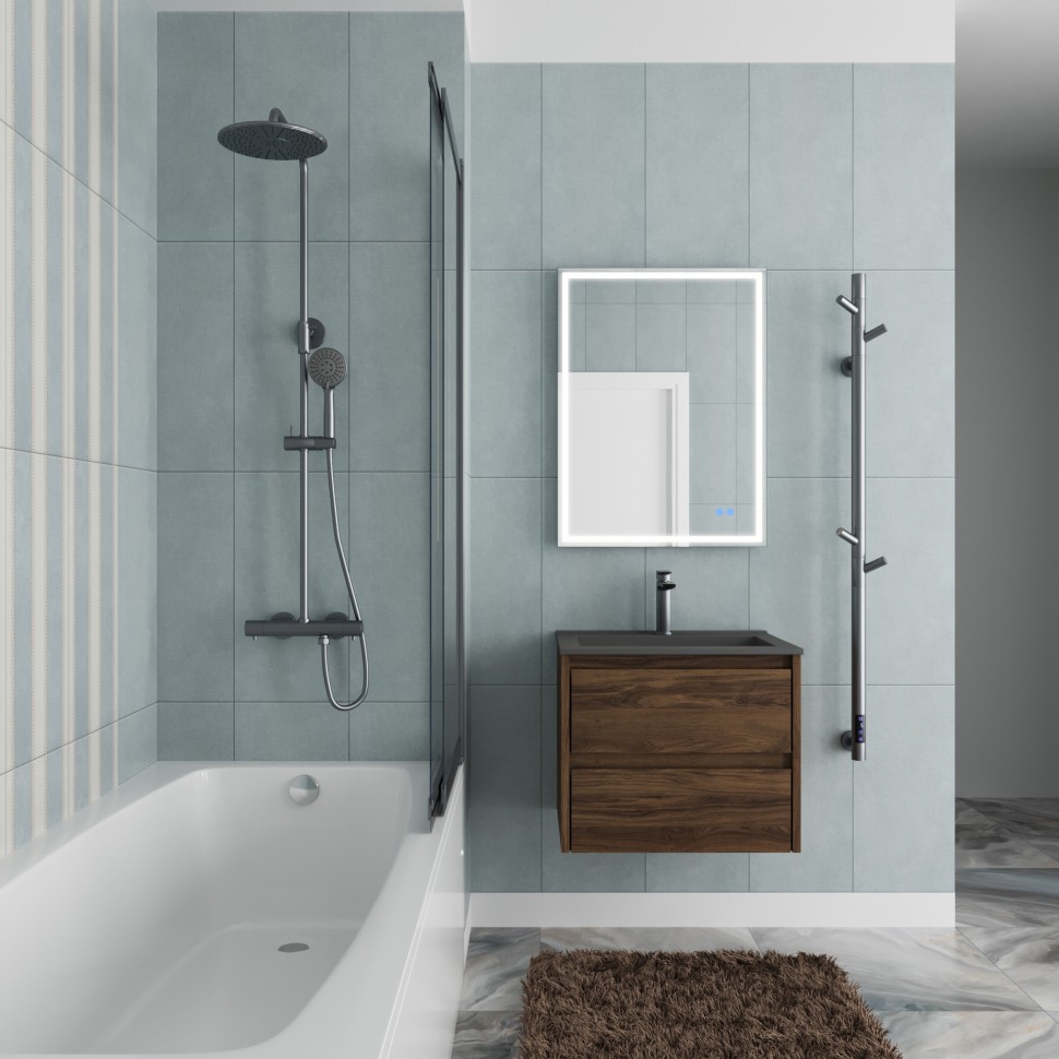 Ванна акриловая Vincea VBT-2S180-LG с ножками 1800*800*430, пристенная, цвет белый