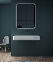 Зеркало LED VLM-3BE6007 600х700 c сенсорным выключателем и диммером