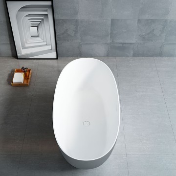 Ванна Солид Серфейс (Solid Surface) Vincea VBT-6S01MG, 1700*750*550, серый/белый матовый, щелевой перелив