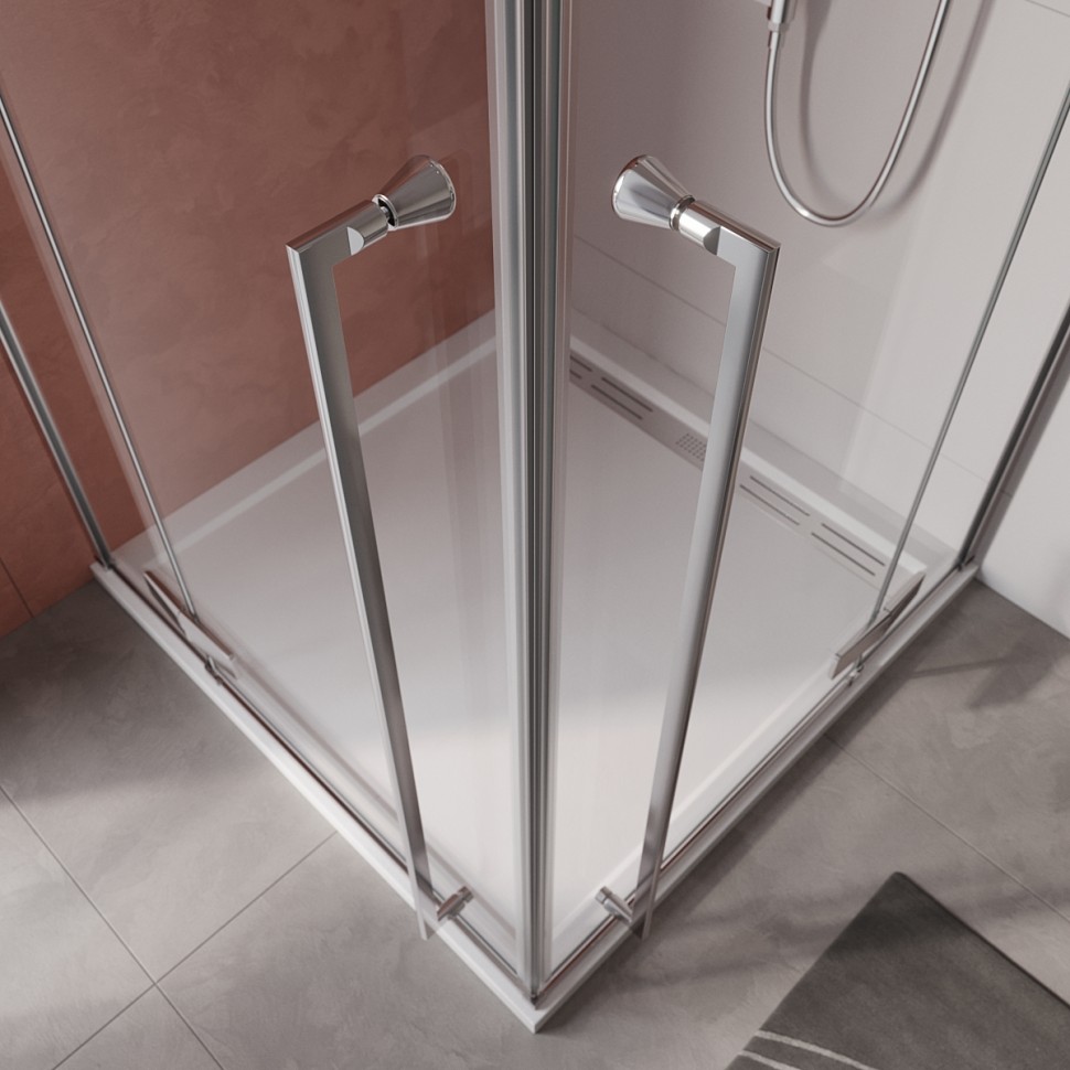 Душевой уголок Cezares LINER-AH-2-120/90-C-Cr-L