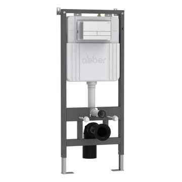 Кнопка смыва ABBER AC0128MW белая матовая