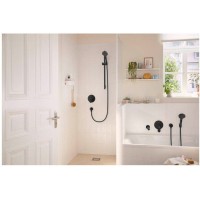 Смеситель для душа Hansgrohe Rebris S (внешняя часть) 72667670 черный матовый