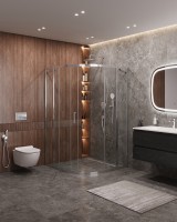 Душевой уголок CEZARES MOLVENO-R-11-100+20-C-Cr-IV