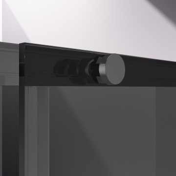 Душевая дверь Слим-Н (Slim-N) VDS-4SN140CGGM, 1400, вороненая сталь, стекло тонированное
