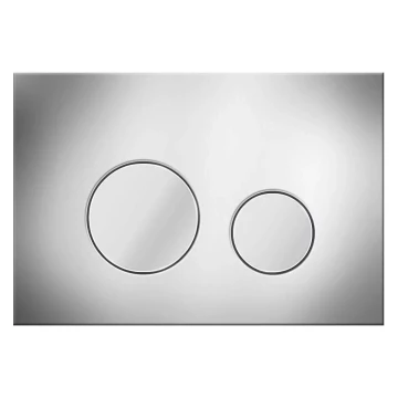 Кнопка смыва для унитаза Veconi Round VFR-CH, 150х220х13, пластик, хром