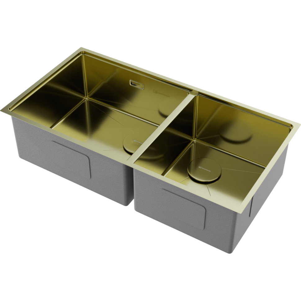 Кухонная мойка Omoikiri Taki 85-2-LB-U/IF Side-LG нерж. сталь/светлое золото