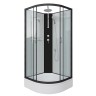 Душевая кабина Niagara Classic NG-6703-14BKT (80х80х210) средний поддон(26см),черный,стекло прозрачное,4 места