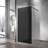 Душевая перегородка Walk-In VSW-1H100GFB, 1000*2000, черный матовый, стекло матовое тонированное