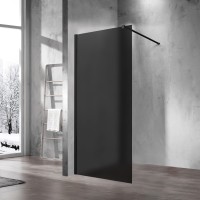 Душевая перегородка Walk-In VSW-1H100GFB, 1000*2000, черный матовый, стекло матовое тонированное