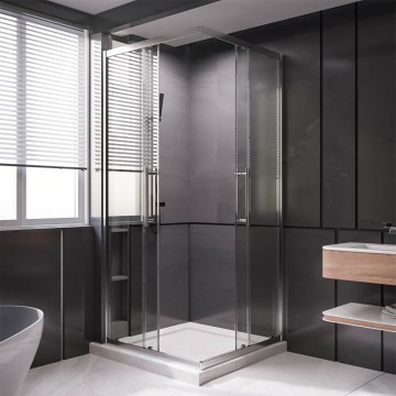 Душевой угол Veconi Premium Trento PTC-20CH, 900Х900x2000, хром, стекло прозрачное