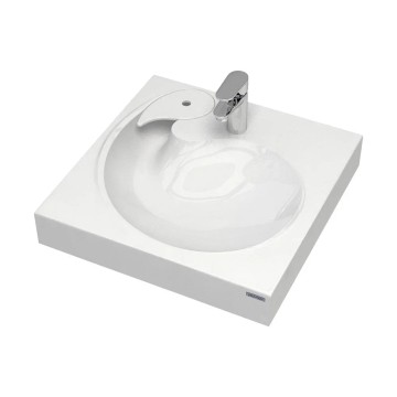 Раковина над стиральной машиной WINKEN 740431, белая, 60х60, с комплектом, Paulmark