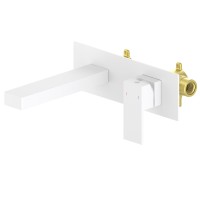 Смеситель для раковины встроенный Timo Selene 2071/16SM белый матовый