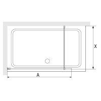 Душевая перегородка RGW WA-09B (Ribbed Line, 1000)