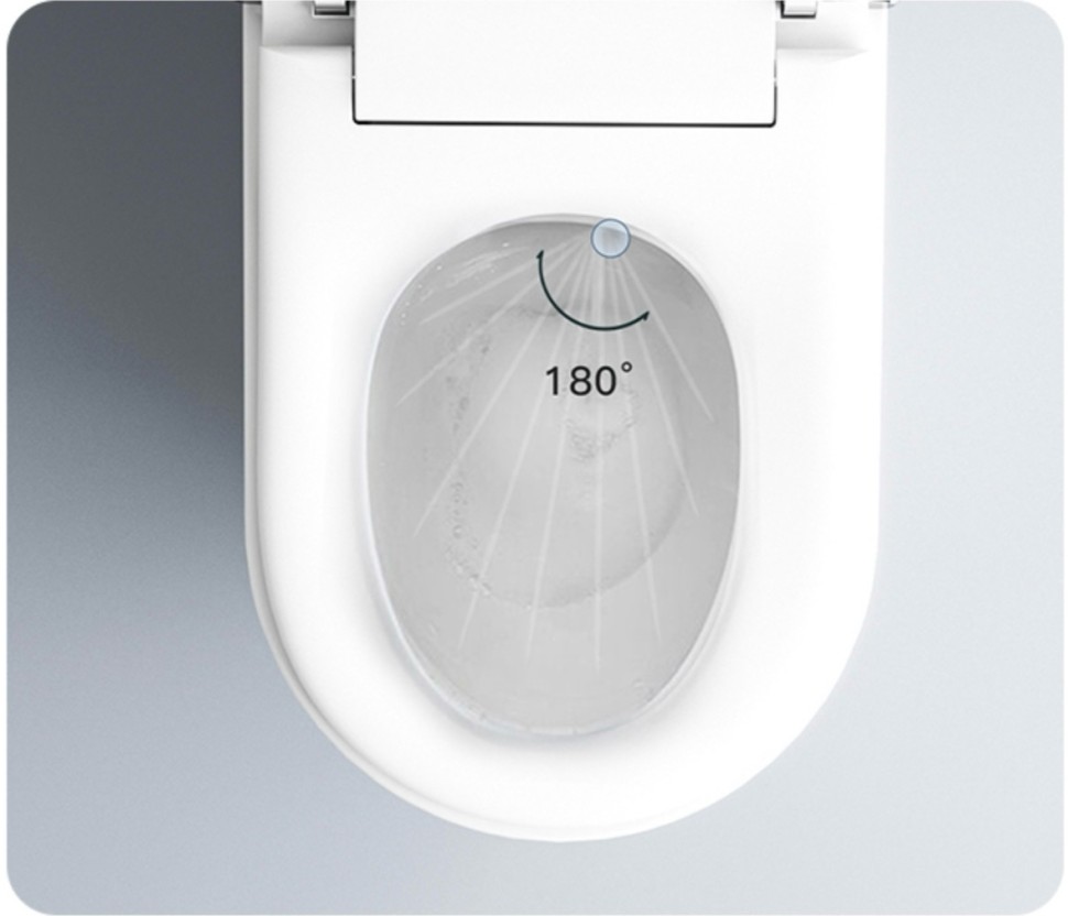 Электронный унитаз-биде подвесной с инсталляцией и черной матовой кнопкой TIMO TЕ-751B (580*380*420)