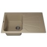 Кухонная мойка кварцевая Uperwood Quartz Premium UPD-04-02, прямоугольная, бежевая