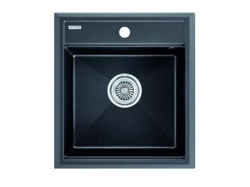 Мойка STEPIA 45, IT-GRANIT, PM114651-BLM, черный металлик, 460х510, Paulmark