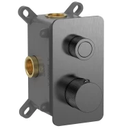 Смеситель с термостатом встраиваемый на 1 потребителя комплект с монтажной частью AQM8810GM