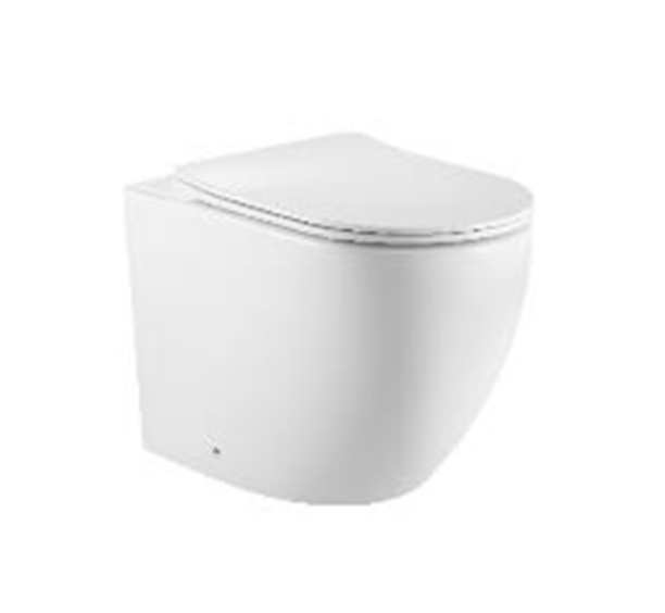 BILBAO Унитаз подвесной безободковый TORNADO, тонкое сиденье дюропласт, soft close, IBERICA BLANCA