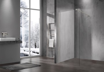 Душевая перегородка Волк-Ин (Walk-In) VSW-1H600CLBN, 600*2000, брашированный никель, стекло прозрачное