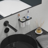 Стакан для зубных щеток двойной Timo Petruma 15234/03 черный