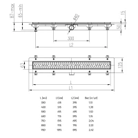 Душевой лоток Veconi Klasik N 750KN