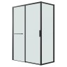 Боковая стенка Grossman Style 200.K33.05.70.21.00 (70х195) черный матовый,стекло прозрачное, 1 место