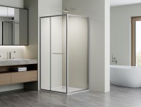 Душевой уголок Альфа (Alpha) VSRW-3AL9090CL, 900*900, хром, стекло прозрачное