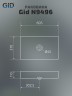 Раковина Gid N9496 51228 накладная белая 60.5x37x11